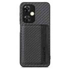For Oneplus Nord CE 3 Lite Carbon Fiber Magnetic Card Bag Phone Case(Black) - 1
