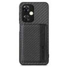 For OnePlus Nord CE 3 Lite Carbon Fiber Magnetic Card Bag Phone Case(Black) - 2