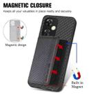 For OnePlus Nord CE 3 Lite Carbon Fiber Magnetic Card Bag Phone Case(Black) - 3