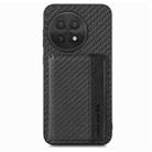 For OnePlus 13 Carbon Fiber Magnetic Card Bag Phone Case(Black) - 2