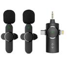 One by Two 3 in 1 Lavalier Noise Reduction Wireless Microphone for iPhone / iPad / Android / Camera - 1