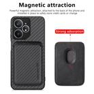 For Realme Neo7 Carbon Fiber Leather Card Magsafe Phone Case(Black) - 2