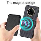 For Realme 14 Pro Carbon Fiber Leather Card Magsafe Phone Case(Black) - 3