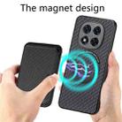 For Xiaomi Redmi Note 14 Pro 5G Carbon Fiber Leather Card Magnetic Phone Case(Black) - 3