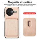 For Redmi K80 / Poco F7 Pro Carbon Fiber Leather Card Magnetic Phone Case(Khaki) - 2