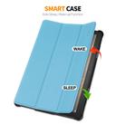 For Amazon Fire HD 10 2023 ENKAY ENKAY Tri-fold Custer Texture Leather Smart Tablet Case(Black) - 2