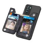 For vivo T1 Carbon Fiber Horizontal Flip Zipper Wallet Phone Case(Black) - 4
