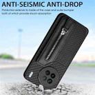For vivo T1 Carbon Fiber Horizontal Flip Zipper Wallet Phone Case(Black) - 7