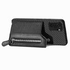 For Redmi Note 10 4G Carbon Fiber Horizontal Flip Zipper Wallet Phone Case(Black) - 3