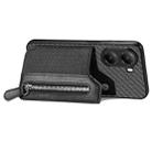 For Xiaomi Poco X7 Pro Carbon Fiber Horizontal Flip Zipper Wallet Phone Case(Black) - 3