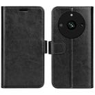 For Realme 11 R64 Texture Horizontal Flip Leather Phone Case(Black) - 1