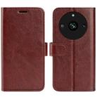 For Realme 11 R64 Texture Horizontal Flip Leather Phone Case(Brown) - 1