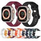 For Apple Watch SE 2022 40mm Reverse Buckle Dot Texture Silicone Watch Band(Dark Gray) - 3