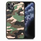 For iPhone 11 Pro Camouflage Leather Back Cover Phone Case(Green) - 1