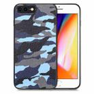 For iPhone 7 Plus / 8 Plus Camouflage Leather Back Cover Phone Case(Blue) - 1