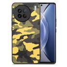 For vivo X90 Camouflage Leather Back Cover Phone Case(Yellow) - 1