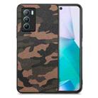 For vivo T1 Camouflage Leather Back Cover Phone Case(Brown) - 1