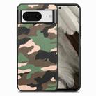 For Google Pixel 8 Camouflage Leather Back Cover Phone Case(Green) - 1