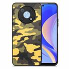 For Huawei Nova Y90 Camouflage Leather Back Cover Phone Case(Yellow) - 1