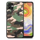 For Samsung Galaxy A04 4G Camouflage Leather Back Cover Phone Case(Green) - 1