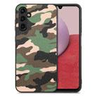 For Samsung Galaxy A14 4G Camouflage Leather Back Cover Phone Case(Green) - 1