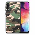 For Samsung Galaxy A50 Camouflage Leather Back Cover Phone Case(Green) - 1