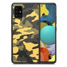 For Samsung Galaxy A51 5G Camouflage Leather Back Cover Phone Case(Yellow) - 1