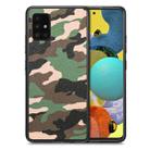 For Samsung Galaxy A51 5G Camouflage Leather Back Cover Phone Case(Green) - 1