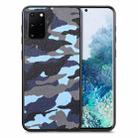 For Samsung Galaxy S20 Ultra Camouflage Leather Back Cover Phone Case(Blue) - 1