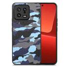 For Xiaomi 13 Camouflage Leather Back Cover Phone Case(Blue) - 1