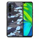 For Xiaomi Mi CC9 Pro Camouflage Leather Back Cover Phone Case(Blue) - 1