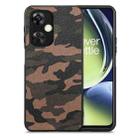 For Oneplus Nord CE 3 Camouflage Leather Back Cover Phone Case(Brown) - 1