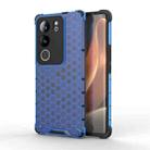 For vivo V29 / V29 Pro Shockproof Honeycomb Phone Case(Blue) - 1