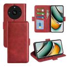 For Realme Narzo N53 / C53 Dual-side Magnetic Buckle Horizontal Flip Leather Phone Case(Red) - 1