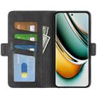For Realme Narzo N53 / C53 Dual-side Magnetic Buckle Horizontal Flip Leather Phone Case(Black) - 4