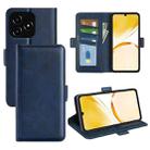 For Realme Narzo N53 / C53 Dual-side Magnetic Buckle Horizontal Flip Leather Phone Case(Dark Blue) - 1