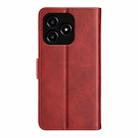 For Realme Narzo N53 / C53 Dual-side Magnetic Buckle Horizontal Flip Leather Phone Case(Red) - 3