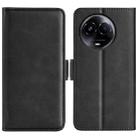 For Realme 11X Dual-side Magnetic Buckle Horizontal Flip Leather Phone Case(Black) - 1