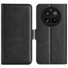 For Realme 12 Pro+ Dual-side Magnetic Buckle Horizontal Flip Leather Phone Case(Black) - 1