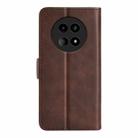For Realme 12 5G Dual-side Magnetic Buckle Horizontal Flip Leather Phone Case(Brown) - 3