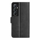 For Realme C65 4G Dual-side Magnetic Buckle Horizontal Flip Leather Phone Case(Black) - 3