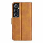 For Realme C65 4G Dual-side Magnetic Buckle Horizontal Flip Leather Phone Case(Yellow) - 3