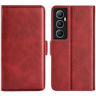 For Realme C65 4G Dual-side Magnetic Buckle Horizontal Flip Leather Phone Case(Red) - 1