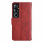 For Realme C65 4G Dual-side Magnetic Buckle Horizontal Flip Leather Phone Case(Red) - 3