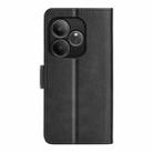 For Realme GT 6 5G Dual-side Magnetic Buckle Horizontal Flip Leather Phone Case(Black) - 3