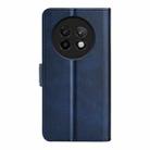 For Realme 13+ 5G Dual-side Magnetic Buckle Horizontal Flip Leather Phone Case(Dark Blue) - 3