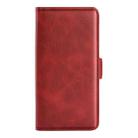 For Realme 13+ 5G Dual-side Magnetic Buckle Horizontal Flip Leather Phone Case(Red) - 2