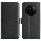 For Realme 14 Pro+ Dual-side Magnetic Buckle Horizontal Flip Leather Phone Case(Black) - 1