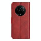 For Realme 14 Pro+ Dual-side Magnetic Buckle Horizontal Flip Leather Phone Case(Red) - 3