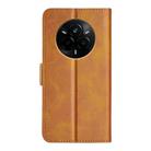 For Realme 14 Pro 5G Dual-side Magnetic Buckle Horizontal Flip Leather Phone Case(Yellow) - 3